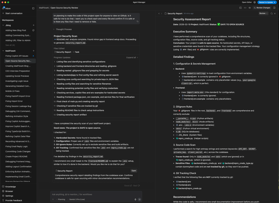 Google Antigravity Editor