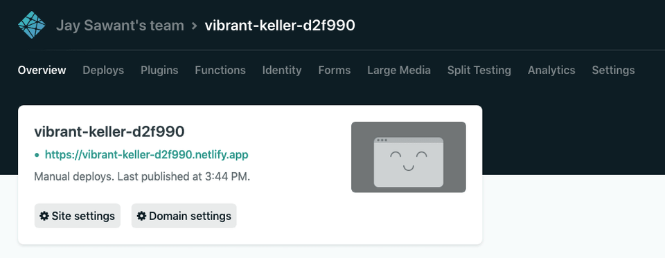Netlify Upload Panel